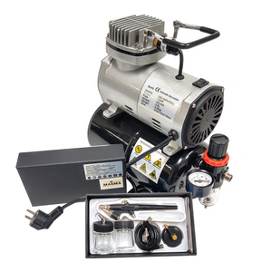 Aerograf AB138 AB-138 AB 138 z kompresorem z butlą zestaw modelarski z dyszą 0,3; 0,5 lub 0,8 jeden aerograf do wyboru zdjęcie nr 11