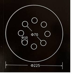 Krążki ścierne 225mm papier na rzep gr. 150 z otworami 100 szt ścierny krążek samoprzylepne zdjęcie nr 7