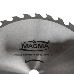 Piła tarcza tarcze do cięcia drewna 500mm 30t z widią 500x32 mm x 30 zębów widiowa Magma 500x32x30t red 30 mm 25,4 mm 22,23 mm 20 mm 500x30 500x25,4 500x20 zdjęcie nr 3