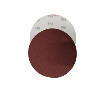 Krążki ścierne 180 mm papier na rzep gr. 80 100 szt ścierny krążek samoprzylepne  zdjęcie nr 1