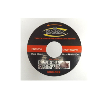 Tarcza diamentowa do betonu 300x32mm MSG302 Magma MSG 300x32 300 x 32 300x32mm zdjęcie nr 3