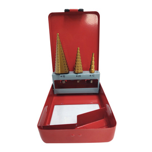 Wiertła stopniowe wiertło rozwiertak 3szt 4-32mm choinkowe stożkowe zestaw wierteł zestaw wierteł stopniowych stożkowych Magma zdjęcie nr 2