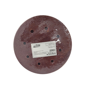 Krążki ścierne 180 mm papier na rzep gr. 24 z otworami 100 szt ścierny krążek samoprzylepne otwory 110 mm zdjęcie nr 8