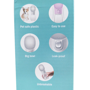 Poidło przenośne dla zwierząt turystyczne Butelka miska na wodę przenośna turystyczna poidło bidon dla psa butelka z miską zdjęcie nr 6