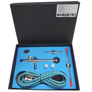 Kompresor z butlą kompresor do aerografu oryginał TC-20T + Aerograf AB136K AB 136K AB-136K bez logo super jakość do aerografii mini Airbrush compressor zdjęcie nr 3