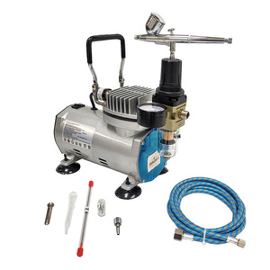 Aerograf AB130 Z DYSZĄ 0,2 I 0,3 + MINI KOMPRESOR 4BAR Z KOMPRESOREM AB-130 AB 130 zdjęcie nr 14