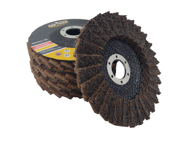 Tarcza lamelowa z włókniny 125 brązowa szlifowania polerowania włóknina lamelka listkowa zdjęcie nr 3