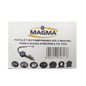 Pistolet do pompowania kół z manometrem z długa końcówką TIR TG5A zdjęcie nr 8