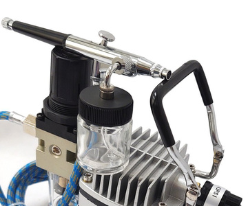 Aerograf 134S kompresor mini zestaw malarski TG134S TG-134S zdjęcie nr 10