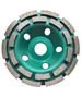 Tarcza diamentowa segmentowa garnkowa 125x22,23 zielona profesjonalna PROFI MCWD125P Magma głowica do szlifowania betonu podwójny segment  zdjęcie w nawigacji nr 1