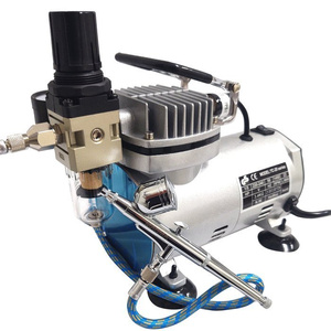 Aerograf 134K kompresor mini zestaw malarski AB134 AB-134K zdjęcie nr 9