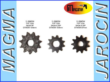 ZĘBATKI 11 ZĘBÓW DO SILNIKA MY1016 ZĘBATKA T11 DO SILNIKA 11T 1016 zdjęcie nr 2