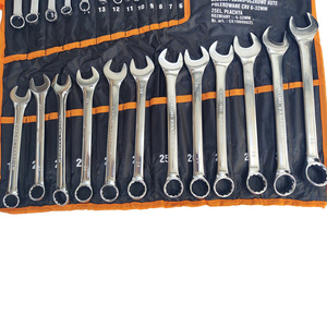 Zestaw kluczy płasko-oczkowych 25 el na płachcie kute polerowane płaskie klucze płasko-oczkowe kształt eliptyczny płachta CRV wzmacniane zdjęcie nr 4