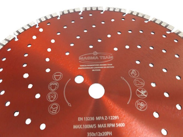 Tarcza diamentowa do betonu pro laserowa 350x20mm MLTC350 Turbo Stihl Magma MLTC 350x20 350 x 20 350x20mm zdjęcie nr 4