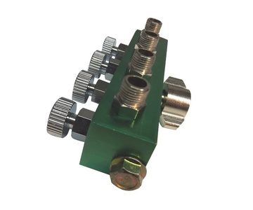 Rodzielacz powietrza do aerografu lakierniczego 4x czwórnik A9-4 Rozdzielacz Listwa Powietrza Pneumatyczna zdjęcie nr 2