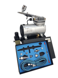 Aerograf AB-183K AB183K AB 183K + kompresor z butlą TC-20T zestaw pneumatyczny lakierniczy zdjęcie nr 25