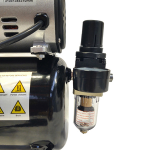 Kompresor z butlą + aerograf AB180 zestaw malarski 2 dysze aerograf cukierniczy aerografy cukiernicze AB-180 zdjęcie nr 14