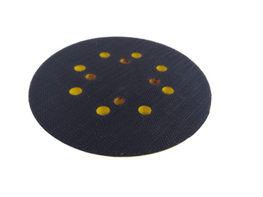 Dysk do szlifierki na rzep 125 mm 8 dziur z pianką 8 otworów+otwór na środku talerz 125mm zdjęcie nr 5