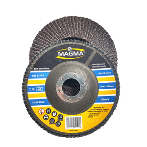 Tarcza tarcze do metalu szlifowania lamelka listkowa 125mm gr40 P40 Magma Tarcza lamelkowa Elektrokorund płytkowa płytkowe 80 listków zdjęcie nr 1