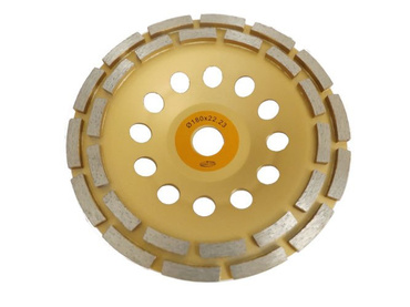 Zestaw tarcz diamentowych garnkowych do szlifowania betonu turbo i dwurzędowa 180x22,23 DCWT180 DCWD180 Magma zdjęcie nr 7