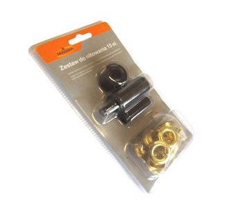 Zestaw do nitowania zaciskania oczek plandeki 15el M10009 zdjęcie nr 4