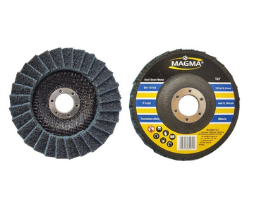 Tarcza lamelowa z włókniny 125 niebieska szlifowania polerowania włóknina lamelka listkowa zdjęcie nr 5