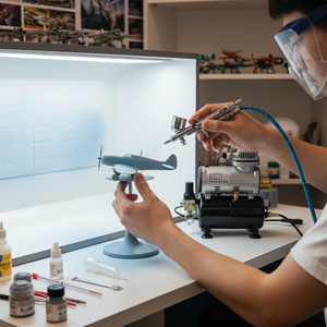 Aerograf AB203 ze sprężarką 3L zestaw do malowania AB-203 zdjęcie nr 9