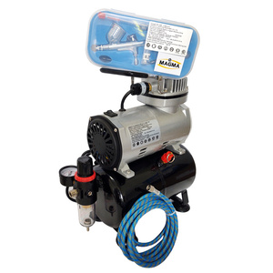 Aerograf AB130 z dyszą 0,2 I 0,3 + kompresor z butlą mini pompa powietrza sprężarka z kompresorem AB-130 AB 130 zdjęcie nr 10