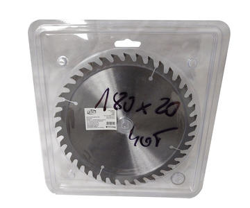 Piła tarcza tarcze do cięcia drewna 180mm 40t z widią 180x20-16 mm x 40 zębów widiowa AJM Tools 180x20x40t zdjęcie nr 1