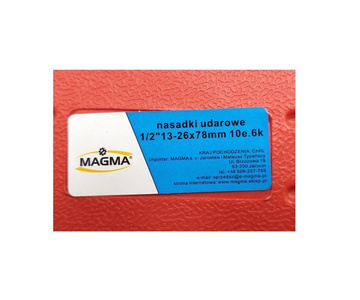 Nasadki udarowe 1/2 13 - 26mm zestaw 10el 6 kątne przedłużane zdjęcie nr 5