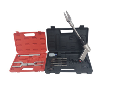 Przecinak blacharski młotek pneumatyczny AT2010K/RSG komplet dłut 4 elementowy AT-010K MT-1029 + Nasadka igłowa młotka pneumatycznego QRC41280 + Ściągacz zestaw ściągaczy drążków kierowniczych 10-009-014 1011D zdjęcie nr 4