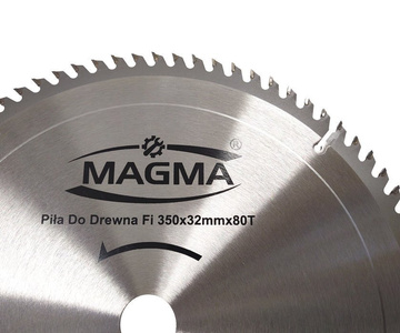 Piła tarcza tarcze do cięcia drewna 350mm 80T z widią 350x32 30 mm x 80 zębów widiowa Magma 350x32x80t zdjęcie nr 3