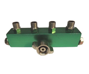 Rodzielacz powietrza do aerografu lakierniczego 4x czwórnik A9-4 Rozdzielacz Listwa Powietrza Pneumatyczna zdjęcie nr 3