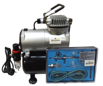 Aerograf z kompresorem 3L zestaw lakierniczy AB-180K AB180K AB 180K zdjęcie nr 3