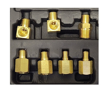 Tester ciśnienia miernik oleju dużo końcówek TU-11 adaptery próbnik 12 el.zestaw UK Wave Box Oil Pressure Meter Tester 1009G zdjęcie nr 18