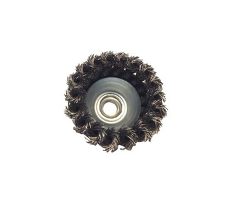 Szczotka doczołowa druciana do metalu 65 xM14 plecionka drucianka drut skręcany splatany czołowa 65mm 65xM14 65M14 65 M14 zdjęcie nr 2