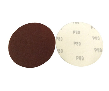 Krążki ścierne 225mm papier na rzep gr. 80 10 szt ścierny krążek samoprzylepne styropianu zdjęcie nr 3