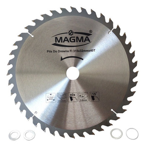 Piła tarcza tarcze do cięcia drewna 315mm 40T z widią 315x32 30/25,4/22,2/20 mm x 40 zębów widiowa Magma 315x32x40t zdjęcie nr 1
