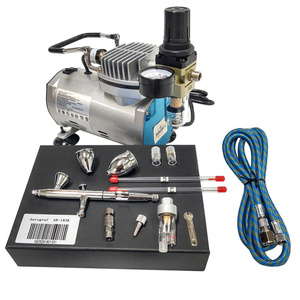 Aerograf AB-183K AB183K AB 183K + komprespr TC-20C zestaw pneumatyczny lakierniczy zdjęcie nr 9