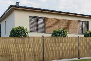 Listwy ogrodzeniowe pionowe wąskie 153x250cm RD08 Słomkowy komplet zdjęcie nr 4