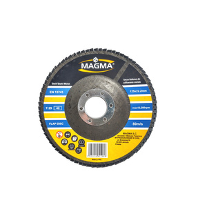 Tarcza tarcze do metalu szlifowania lamelka listkowa 125mm gr40 P40 Magma Tarcza lamelkowa Elektrokorund płytkowa płytkowe 80 listków zdjęcie nr 13