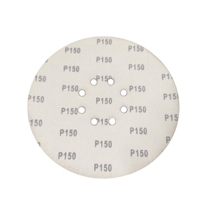 Krążki ścierne 225mm papier na rzep gr. 150 z otworami 10 szt ścierny krążek samoprzylepne zdjęcie nr 4