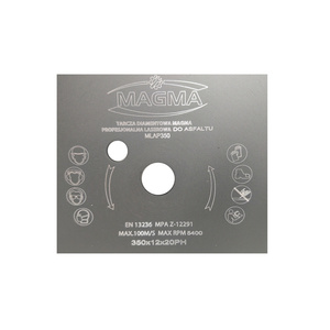 Tarcza diamentowa laserowa 350mm do cięcia asfaltu MLAP350 laser Magma 350 MLAP 350x20 350 x 20 350x20mm zdjęcie nr 4