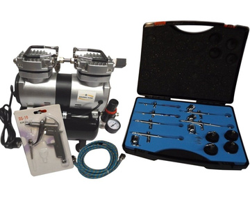 Zestaw 6 aerografów TG612 + kompresor z butlą 30T TG-612 zdjęcie nr 2