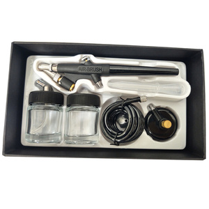 Aerograf AB138 AB-138 AB 138 z kompresorem z butlą zestaw modelarski z dyszą 0,3; 0,5 lub 0,8 jeden aerograf do wyboru zdjęcie nr 15