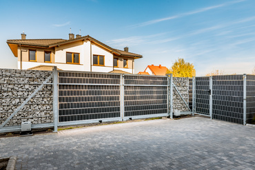 Taśma ogrodzeniowa technorattanowa, osłona płotu, 1200 g/m2 19x255cm RD03 Szary zdjęcie nr 7