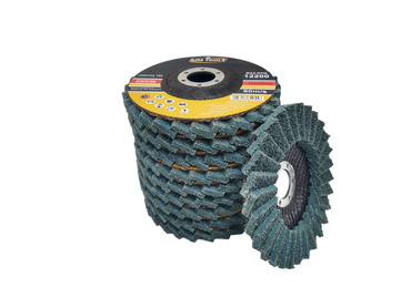 Tarcza lamelowa z włókniny 125 niebieska szlifowania polerowania włóknina lamelka listkowa zdjęcie nr 18