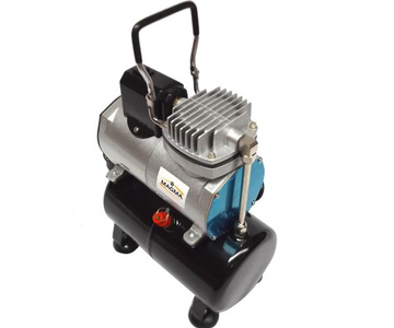 Kompresor z butlą kompresor do aerografu oryginał TC-181T z wentylatorem do aerografii mini wentylator Airbrush compressor zdjęcie nr 2