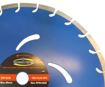 Tarcza diamentowa do cięcia betonu 350x25,4mm MSG351 Magma MSG 350x25,4 350 x 25,4 350x25,4mm zdjęcie nr 4