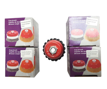 Szczotka druciana obrotowa doczołowa 75mm plecionka szczotki doczołowe 75 M14 drut Angle Grinder WIRE 75xM14 75M14 75 M14 zdjęcie nr 10